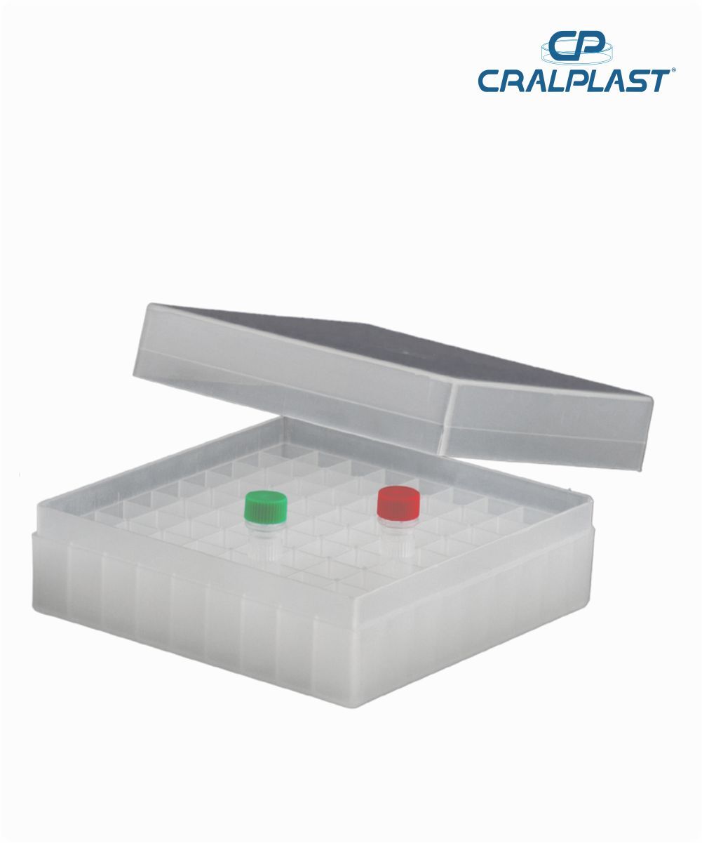Criobox 100 tubos de 2mL tampa destacável neutro